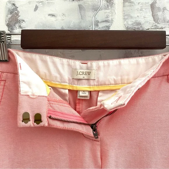 J.Crew • Factory Petite Oxford Pink Skimmer Pants • Size Petite 0 - Picture 2 of 7